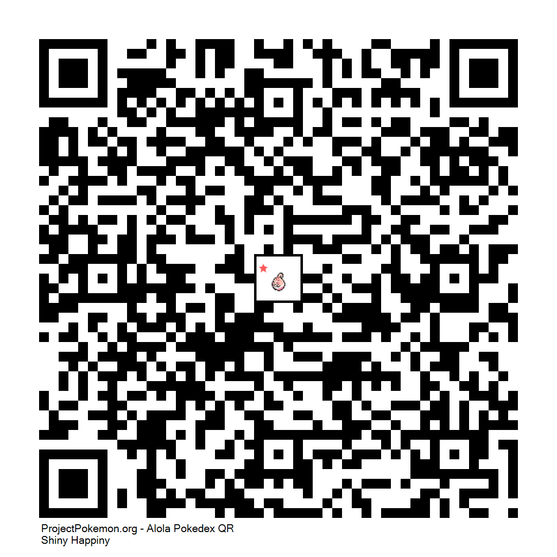 Cdigo QR de Happiny variocolor